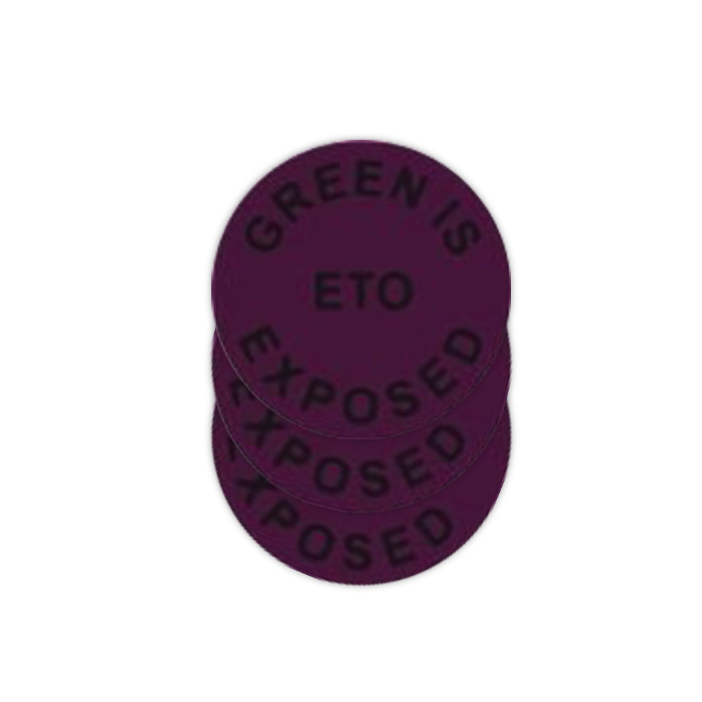 EO Gas Indicator Stick-on Labels